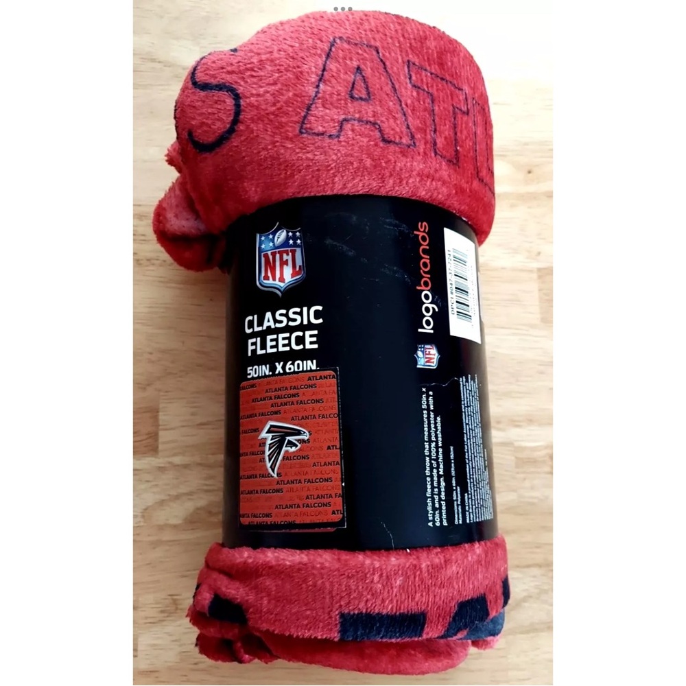Atlanta Falcons Blanket Classic Fleece Throw 60 x 50 NFL Logo Brands New